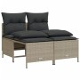 Garden sofa set 4 pieces with gray synthetic rattan cushions by vidaXL, Garden sets - Ref: Foro24-368376, Price: 187,32 €, Di...