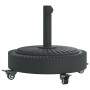 Round umbrella base with wheels for masts Ø38 / 48 mm 27 kg by vidaXL, Umbrella bases - Ref: Foro24-4007982, Price: 60,85 €, ...