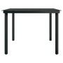 Juego de comedor para jardín 7 piezas negro de vidaXL, Conjuntos de jardín - Ref: Foro24-3099417, Precio: 521,24 €, Descuento: %