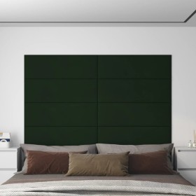 12 dark green velvet wall panels 90x30cm each, totaling 3.24 m². by vidaXL, Wall covering - Ref: Foro24-343921, Price: 106,44...