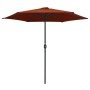 Garden umbrella with terracotta aluminum pole 270x246 cm by vidaXL, Umbrellas - Ref: Foro24-47349, Price: 54,24 €, Discount: %