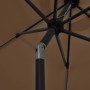 Umbrella with LED lights and a 300 cm gray taupe aluminum pole by vidaXL, Umbrellas - Ref: Foro24-47363, Price: 105,00 €, Dis...