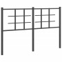 Cabecero de metal negro 140 cm de vidaXL, Cabeceros y pies de cama - Ref: Foro24-355594, Precio: 36,75 €, Descuento: %