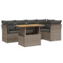 Set Gartensofas mit Kissen 5 Stück synthetisches Rattangrau von vidaXL, Gartensets - Ref: Foro24-3270822, Preis: 424,53 €, Ra...