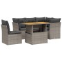 Garden sofa set with 5-piece synthetic rattan gray cushions by vidaXL, Garden sets - Ref: Foro24-3270836, Price: 415,02 €, Di...