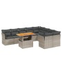 Set mit 10 Gartensofas mit Kissen synthetisches Rattangrau von vidaXL, Gartensets - Ref: Foro24-3271011, Preis: 662,60 €, Rab...