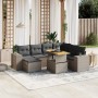 Garden sofa set 8 pieces and gray synthetic rattan cushions by vidaXL, Garden sets - Ref: Foro24-3272754, Price: 565,64 €, Di...