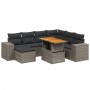 Set mit 8 Gartensofas und Kissen synthetisches Rattangrau von vidaXL, Gartensets - Ref: Foro24-3272754, Preis: 577,76 €, Raba...