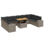 Set mit 11 Gartensofas und Kissen synthetisches Rattangrau von vidaXL, Gartensets - Ref: Foro24-3272810, Preis: 762,30 €, Rab...