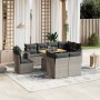 Garden furniture set 9 pieces and gray synthetic rattan cushions by vidaXL, Garden sets - Ref: Foro24-3271851, Price: 679,62 ...