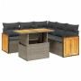 Set Gartensofas mit Kissen 6 Stück synthetisches Rattan beige von vidaXL, Gartensets - Ref: Foro24-3273958, Preis: 460,13 €, ...