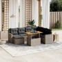 Garden sofa set 8 pieces and gray synthetic rattan cushions by vidaXL, Garden sets - Ref: Foro24-3275608, Price: 581,70 €, Di...