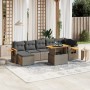 8-teiliges Gartensofa-Set und graue synthetische Rattankissen von vidaXL, Gartensets - Ref: Foro24-3273629, Preis: 546,10 €, ...