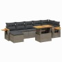 8-teiliges Gartensofa-Set und graue synthetische Rattankissen von vidaXL, Gartensets - Ref: Foro24-3273629, Preis: 569,95 €, ...