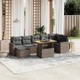 8-teiliges Gartensofa-Set und graue synthetische Rattankissen von vidaXL, Gartensets - Ref: Foro24-3275601, Preis: 581,70 €, ...