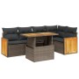 Gartensofa-Set mit Kissen, 6-teilig, beiges synthetisches Rattan von vidaXL, Gartensets - Ref: Foro24-3273951, Preis: 460,13 ...