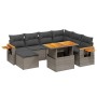 8-piece garden sofa set and gray synthetic rattan cushions by vidaXL, Garden sets - Ref: Foro24-3273636, Price: 546,10 €, Dis...