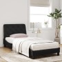 Cama con colchón terciopelo negro 80x200 cm de vidaXL, Camas y somieres - Ref: Foro24-3208624, Precio: 253,50 €, Descuento: %