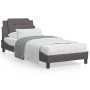 Cama con colchón cuero sintético gris 80x200 cm de vidaXL, Camas y somieres - Ref: Foro24-3208827, Precio: 251,27 €, Descuent...