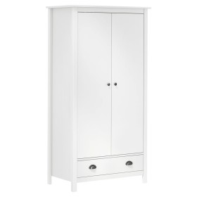 Hill 2-door wardrobe solid white pine wood 89x50x170cm by vidaXL, Wardrobes - Ref: Foro24-288948, Price: 336,99 €, Discount: %