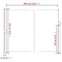 Weiße einziehbare Seitenmarkise 180x300 cm von vidaXL, Sonnenschirme - Ref: Foro24-4004346, Preis: 115,81 €, Rabatt: %