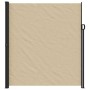 Toldo lateral retráctil beige 220x500 cm de vidaXL, Sombrillas - Ref: Foro24-4004480, Precio: 144,26 €, Descuento: %