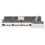 Gartensofa-Set 5-teilig aus massivem weißem Kiefernholz von vidaXL, Gartensets - Ref: Foro24-3250829, Preis: 398,30 €, Rabatt: %