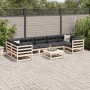 8-teilige Gartensofagarnitur mit Kissen aus massivem Kiefernholz von vidaXL, Gartensets - Ref: Foro24-3299335, Preis: 761,33 ...