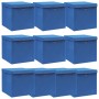 Storage boxes with lids 10 pcs blue fabric 32x32x32 cm by vidaXL, Storage baskets - Ref: Foro24-288340, Price: 56,83 €, Disco...