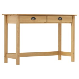 Hill console table with 2 pine wood drawers 110x45x74 cm by vidaXL, Side tables - Ref: Foro24-288991, Price: 82,01 €, Discoun...