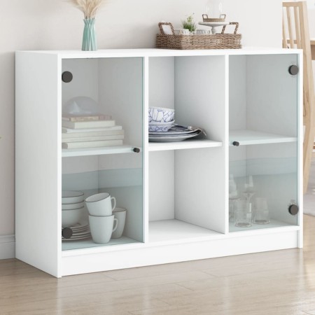 White engineered wood sideboard 101.5x37x75.5 cm by vidaXL, Sideboards - Ref: Foro24-3295871, Price: 107,48 €, Discount: %