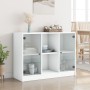 White engineered wood sideboard 101.5x37x75.5 cm by vidaXL, Sideboards - Ref: Foro24-3295871, Price: 107,48 €, Discount: %