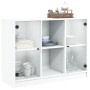 White engineered wood sideboard 101.5x37x75.5 cm by vidaXL, Sideboards - Ref: Foro24-3295871, Price: 107,48 €, Discount: %