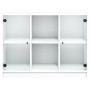 Aparador de madera de ingeniería blanco 101,5x37x75,5 cm de vidaXL, Aparadores - Ref: Foro24-3295871, Precio: 110,33 €, Descu...