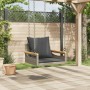 Schaukelbank mit grauen synthetischen Rattankissen 63x62x40 cm von vidaXL, Gartenbänke - Ref: Foro24-368165, Preis: 85,99 €, ...