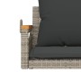 Swing bench with gray synthetic rattan cushions 63x62x40 cm by vidaXL, garden benches - Ref: Foro24-368165, Price: 85,23 €, D...