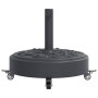 Round umbrella base with wheels for Ø38 / 48 mm masts 27 kg by vidaXL, Umbrella bases - Ref: Foro24-4007973, Price: 66,43 €, ...