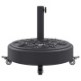 Round umbrella base with wheels for Ø38 / 48 mm masts 27 kg by vidaXL, Umbrella bases - Ref: Foro24-4007973, Price: 66,43 €, ...