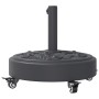 Round umbrella base with wheels for Ø38 / 48 mm masts 27 kg by vidaXL, Umbrella bases - Ref: Foro24-4007973, Price: 66,43 €, ...