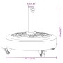 Round umbrella base with wheels for Ø38 / 48 mm masts 27 kg by vidaXL, Umbrella bases - Ref: Foro24-4007973, Price: 66,43 €, ...