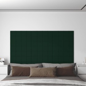 Wall panels 12 pcs dark green velvet 60x15 cm 1.08m² by vidaXL, Wall covering - Ref: Foro24-344065, Price: 29,99 €, Discount: %