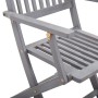 Folding garden chairs 2 pcs cushions solid acacia wood by vidaXL, Garden chairs - Ref: Foro24-3064503, Price: 117,99 €, Disco...