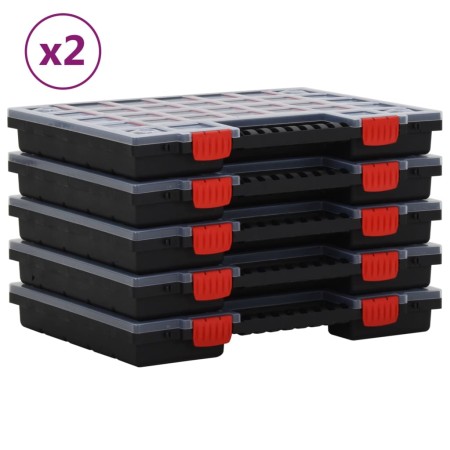 Accessory boxes 10 units polypropylene 40x30x5 cm by vidaXL, Toolboxes - Ref: Foro24-3106445, Price: 99,07 €, Discount: %