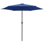 Garden umbrella with light blue aluminum pole 270x246cm by vidaXL, Umbrellas - Ref: Foro24-47351, Price: 59,02 €, Discount: %