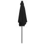 Umbrella with LED lights and black aluminum pole 300 cm by vidaXL, Umbrellas - Ref: Foro24-47366, Price: 105,99 €, Discount: %