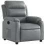 Sillón reclinable de cuero sintético gris de vidaXL, Sillones - Ref: Foro24-373489, Precio: 228,82 €, Descuento: %