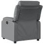 Sillón reclinable de cuero sintético gris de vidaXL, Sillones - Ref: Foro24-373489, Precio: 228,82 €, Descuento: %