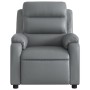 Sillón reclinable de cuero sintético gris de vidaXL, Sillones - Ref: Foro24-373489, Precio: 228,82 €, Descuento: %