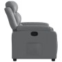 Sillón reclinable de cuero sintético gris de vidaXL, Sillones - Ref: Foro24-373489, Precio: 228,82 €, Descuento: %