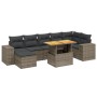 8-piece garden sofa set and gray synthetic rattan cushions by vidaXL, Garden sets - Ref: Foro24-3275937, Price: 594,06 €, Dis...